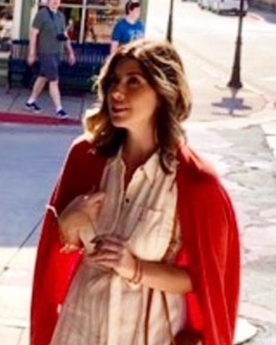Christina Frank on location